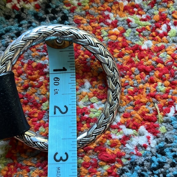 Vintage western leather belt! Solid metal detailing and adjustable! - Picture 7 of 7